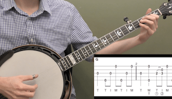 Down The Neck Rolling Backup Beginner Banjo Lesson