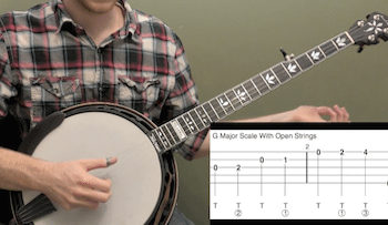 G Major Scales Beginner Banjo Lesson