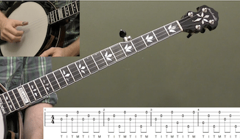 mastering the alternating-thumb roll beginner banjo lesson