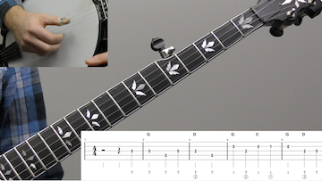 O Come, All Ye Faithful Beginner Banjo