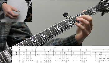 Rain And Snow Backup Beginner Banjo Lesson